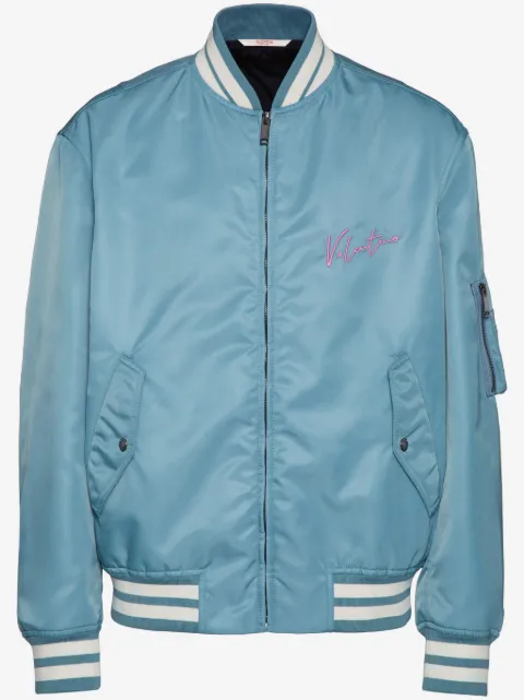 Valentino Garavani ribbed bomber jacket