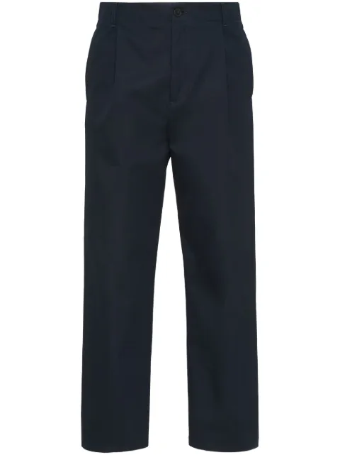 Valentino Garavani pleat-detail cotton chino trousers