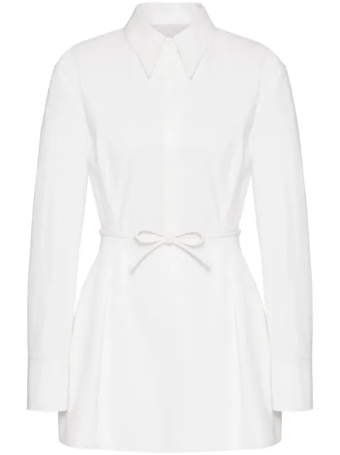 Valentino Garavani belted cotton-poplin shirt dress