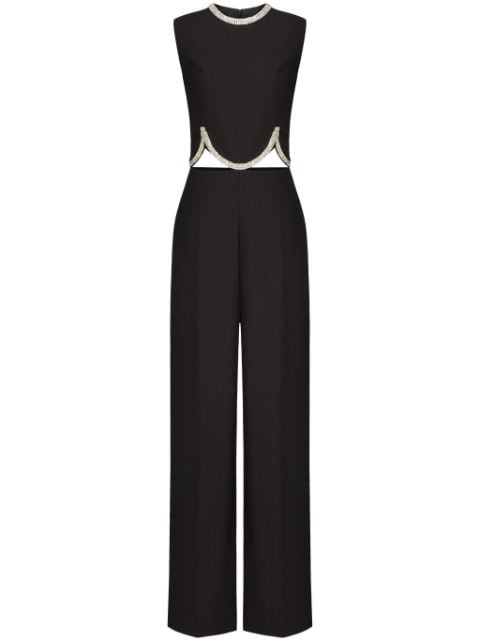 Valentino Garavani scalloped cutout jumpsuit