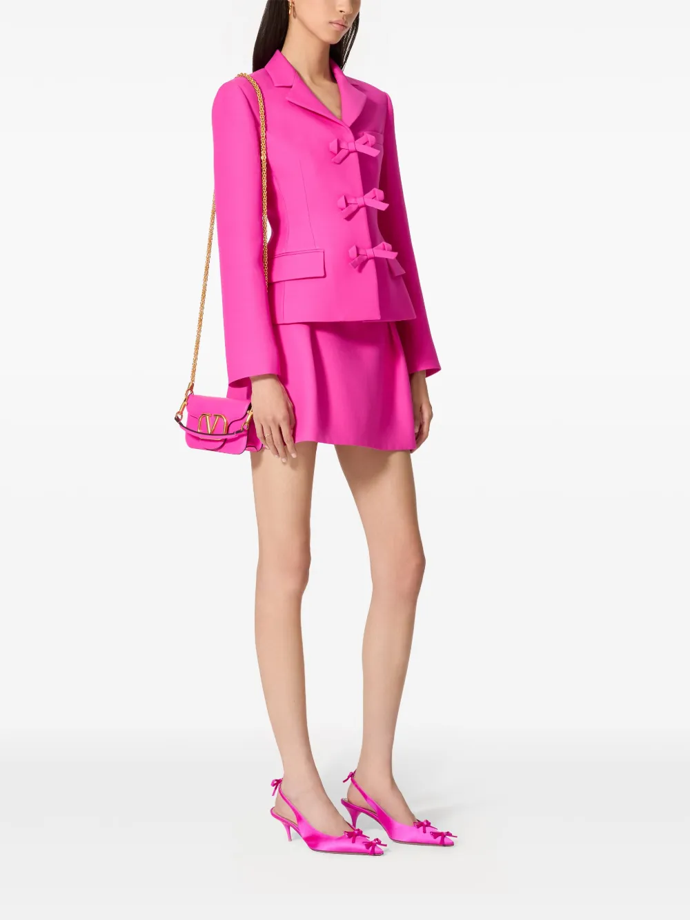 valentinogaravani Valentino Garavani Crepe Couture mini-rok - Roze