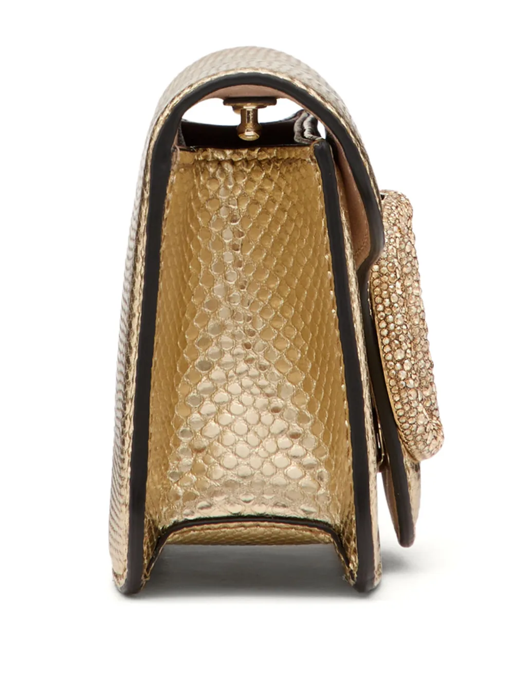 Valentino Garavani Locò metallic schoudertas Goud