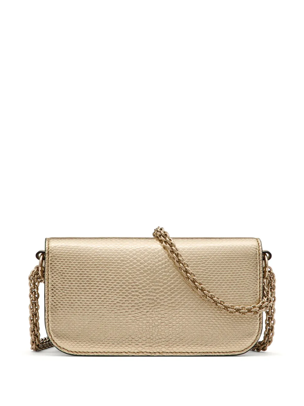 Valentino Garavani Locò metallic schoudertas Goud