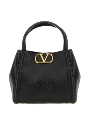 Valentino Garavani レザー トートバッグ | ブラック | FARFETCH JP