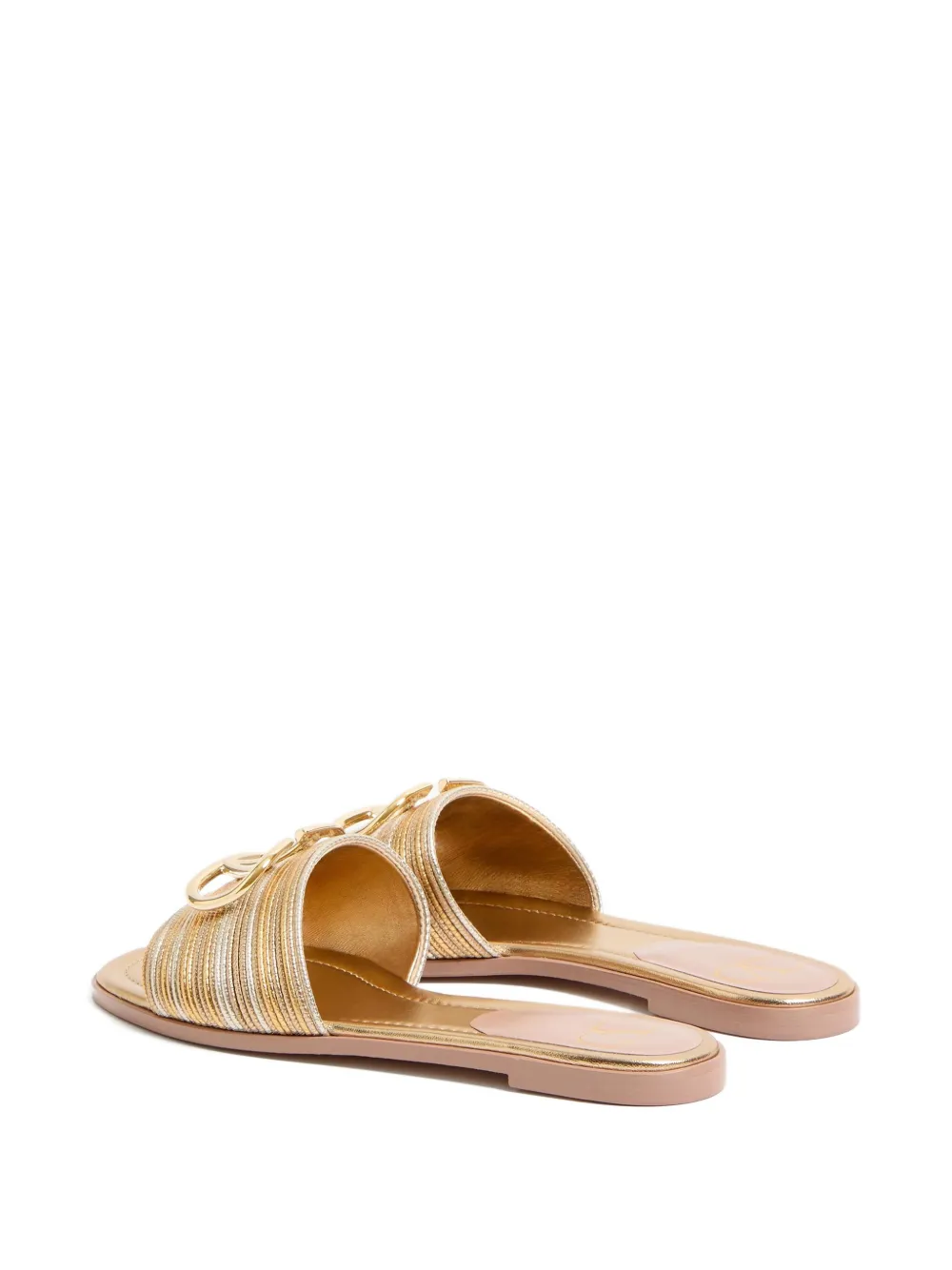 Valentino Garavani VLogo Signature sandals Gold