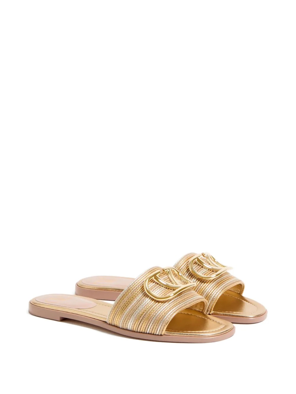Valentino Garavani VLogo Signature sandals Gold