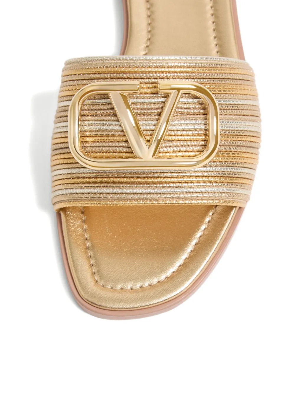 Valentino Garavani VLogo Signature sandals Gold