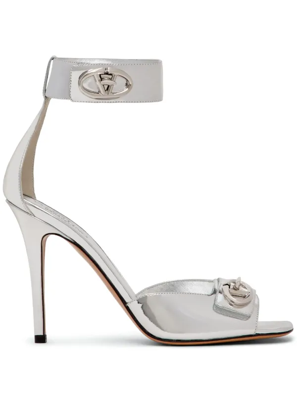 VALENTINO GARAVANI ◆ Vロゴ レザーサンダル Valentino Garavani Vロゴ レザーサンダル | オレンジ | FARFETCH JP