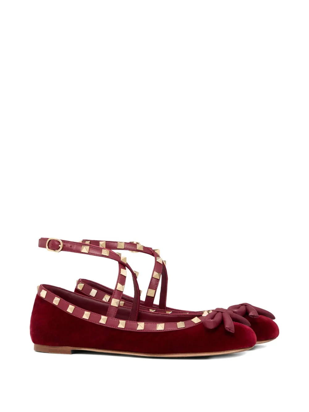 Valentino Garavani Rockstud strappy ballets | Image 2