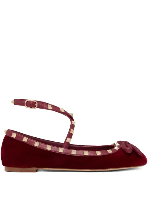 Valentino Garavani Rockstud strappy ballets