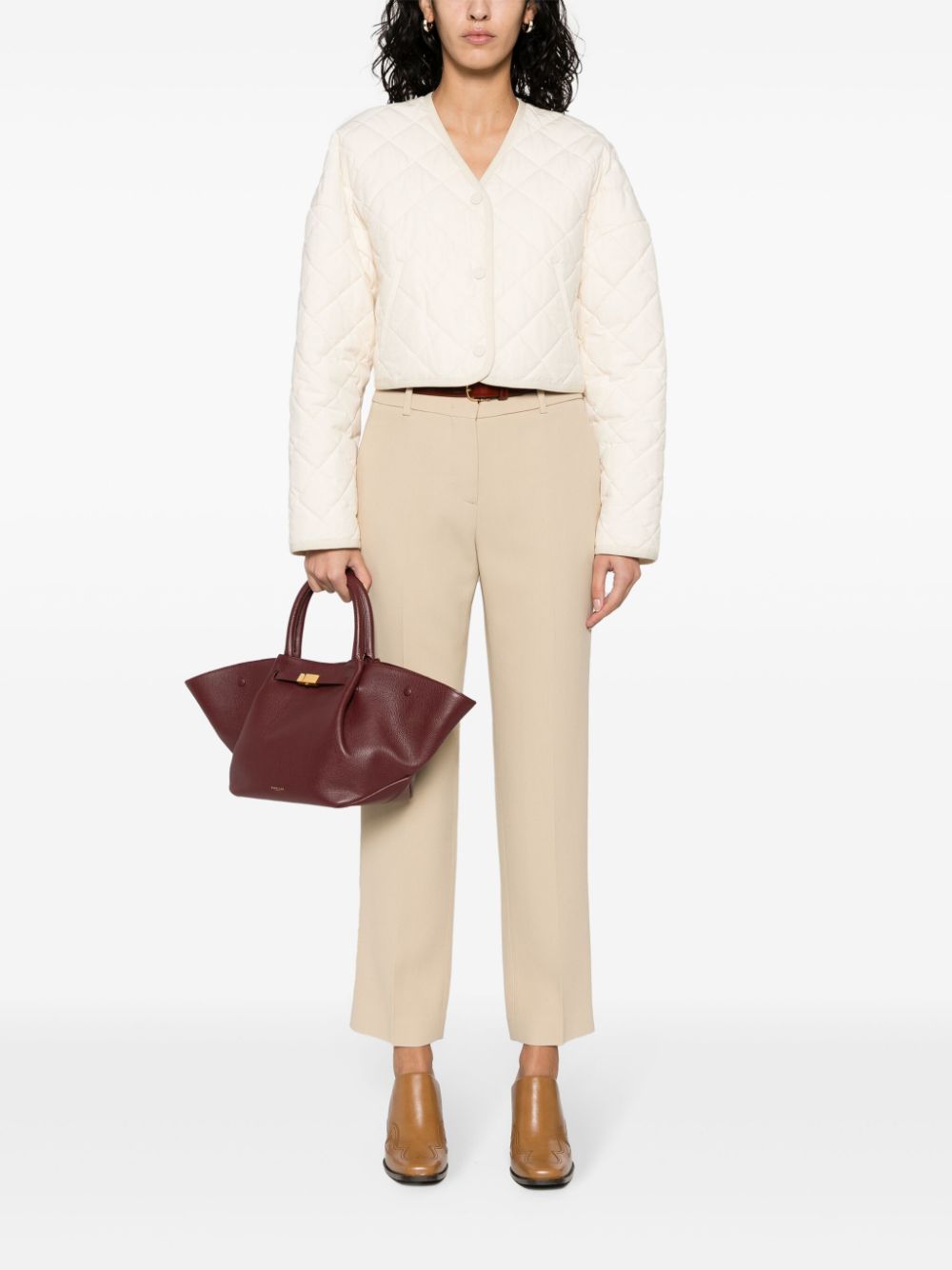 Shop Ermanno Scervino Tapered Tailored Trousers In Neutrals