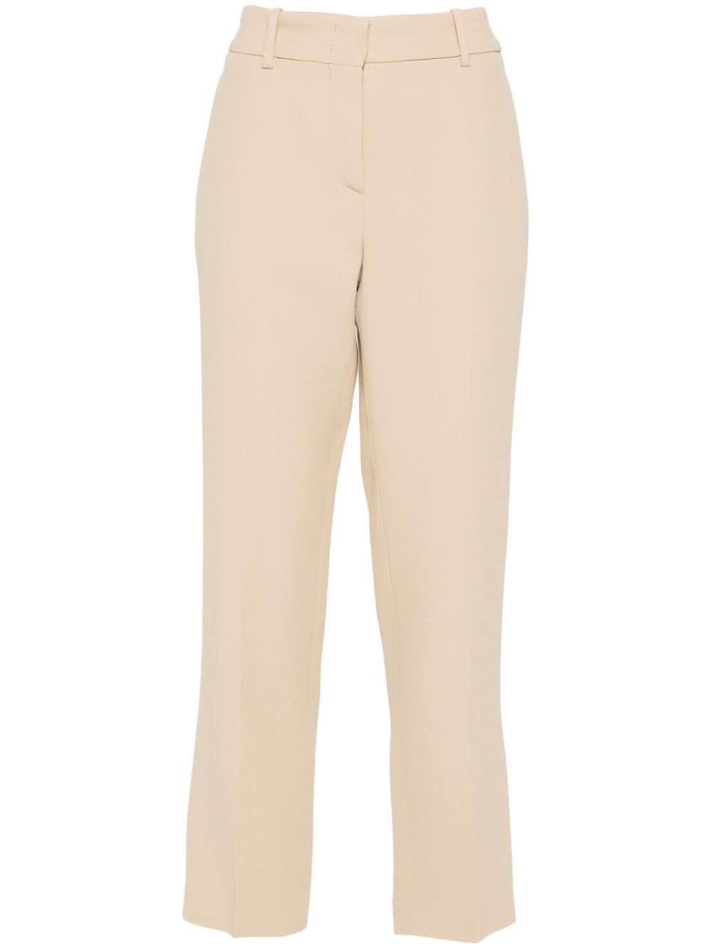 Ermanno Scervino Tapered Tailored Trousers In Nude