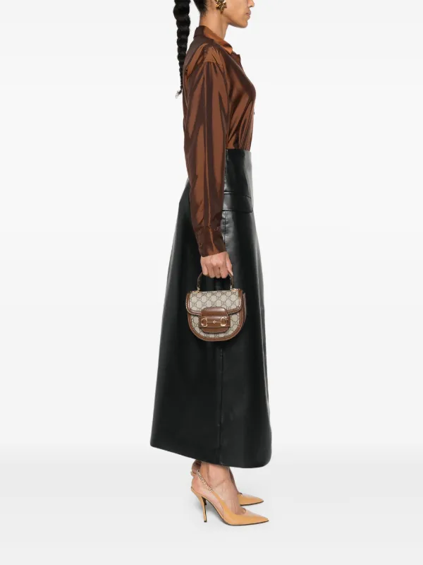 Gucci ホースビット 1955 ミニバッグ | ニュートラル | FARFETCH JP Gucci ホースビット 1955 ミニバッグ | ニュートラル | FARFETCH JP