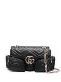 Gucci small GG Marmont shoulder bag - Black