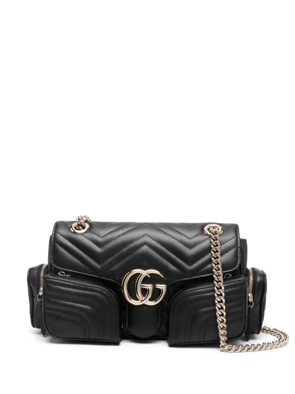 Gucci GGマーモント ショルダーバッグ S | ブラック | FARFETCH JP