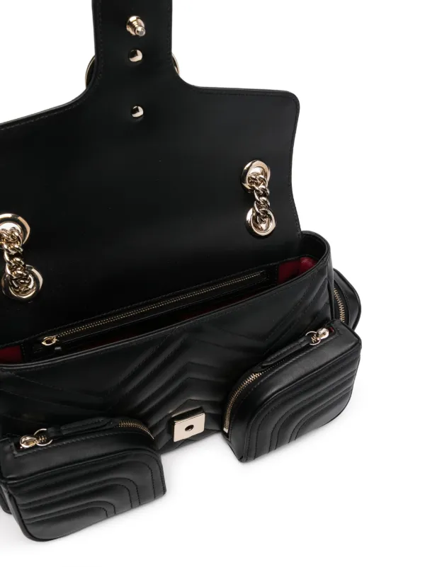 Gucci GGマーモント ショルダーバッグ S | ブラック | FARFETCH JP
