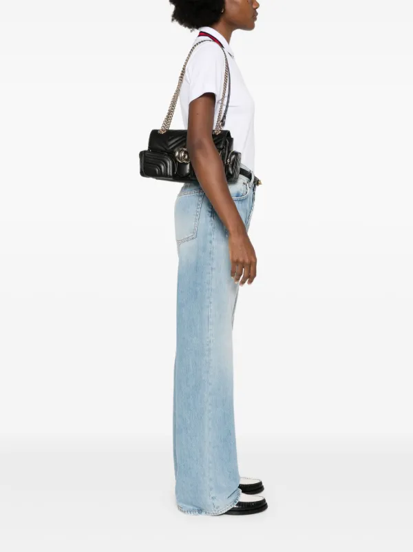 Gucci GGマーモント ショルダーバッグ S | ブラック | FARFETCH JP