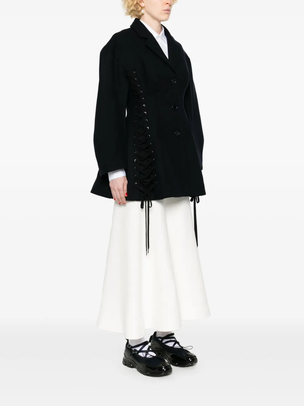 Simone Rocha Jack met gekruiste bandjes Blauw