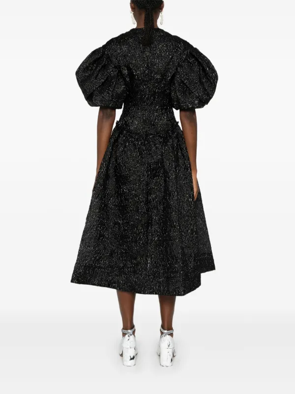 Simone Rocha テクスチャード ドレス | ブラック | FARFETCH JP