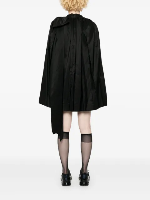 Simone Rocha bow-detail pleated mini dress 73090469BLACK - 3