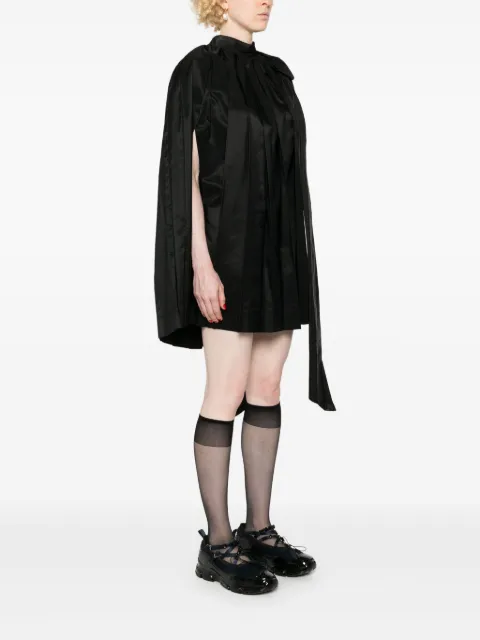 Simone Rocha bow-detail pleated mini dress 73090469BLACK - 2