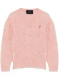 Simone Rocha cropped V-neck sweater - Pink