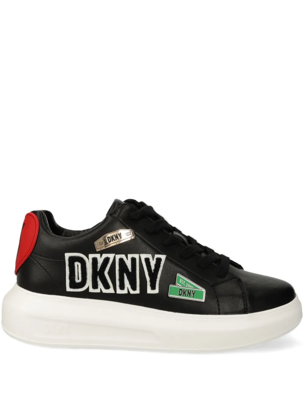 DKNY logo appliqué sneakers | Black | Image 1
