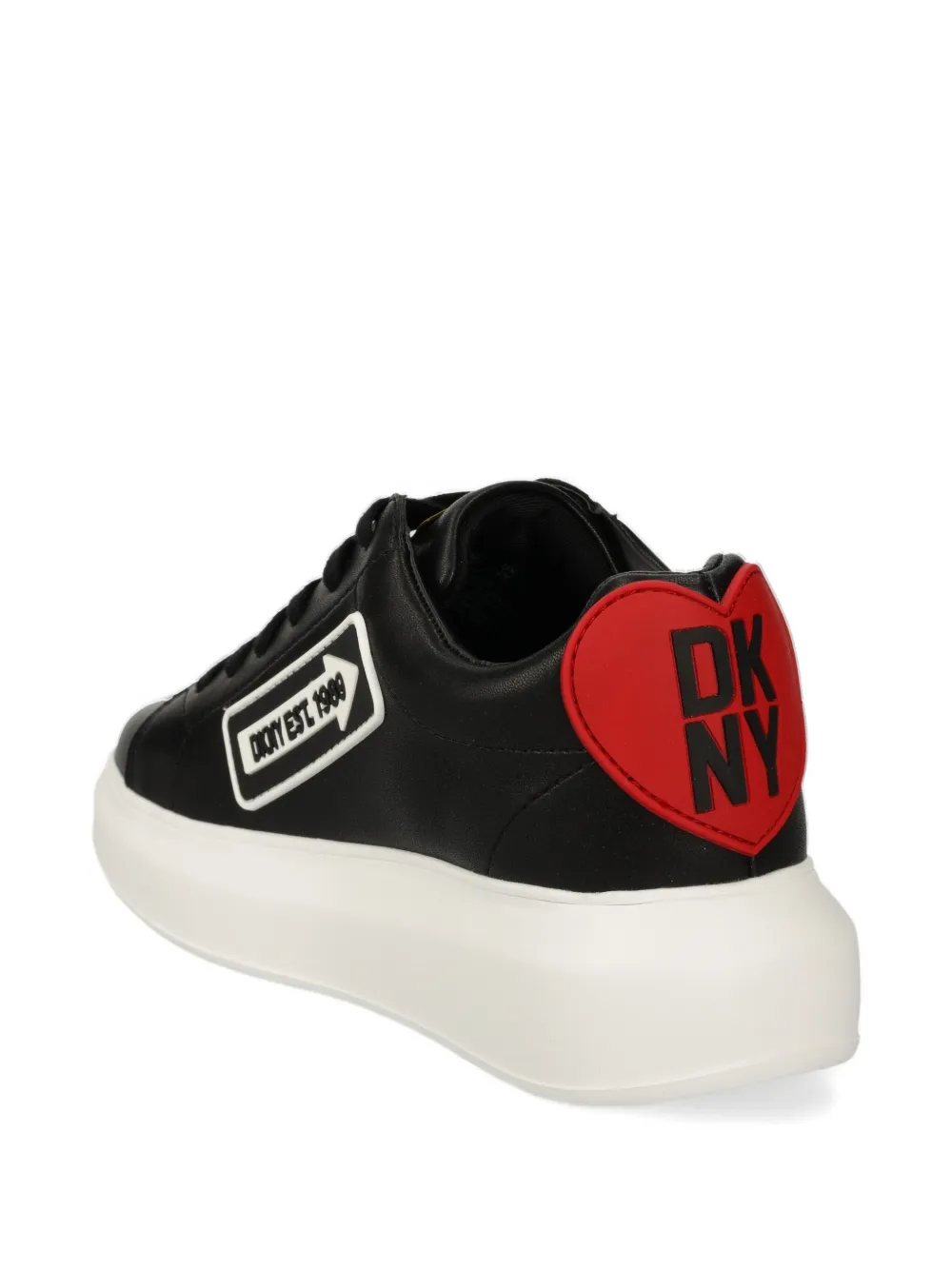 DKNY Sneakers met logo-applicatie Zwart