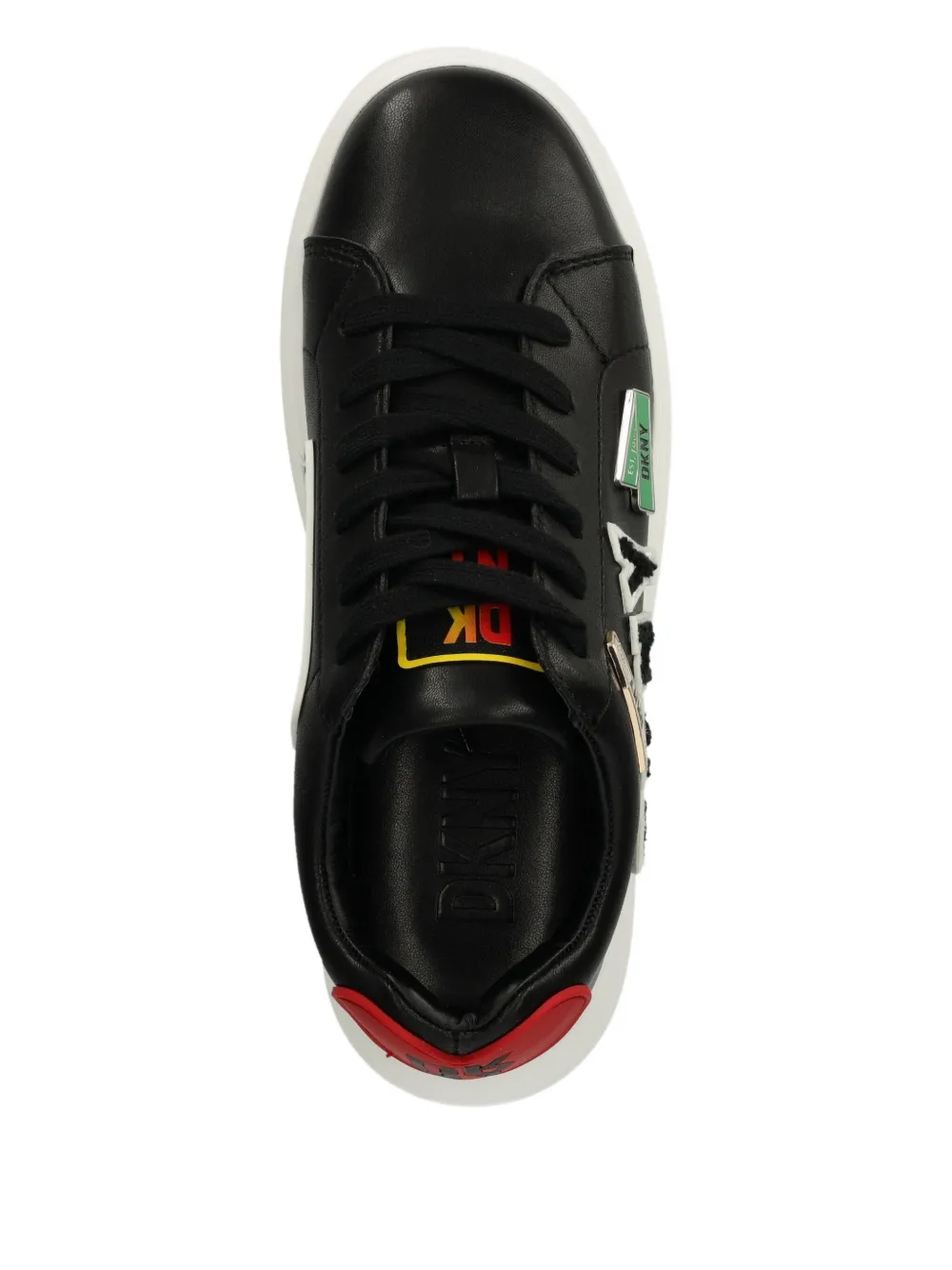 DKNY Sneakers met logo-applicatie Zwart