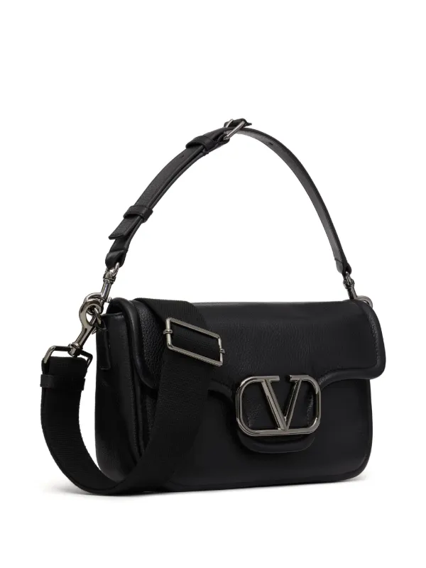 Valentino Garavani ロコ レザーショルダーバッグ | ブラック