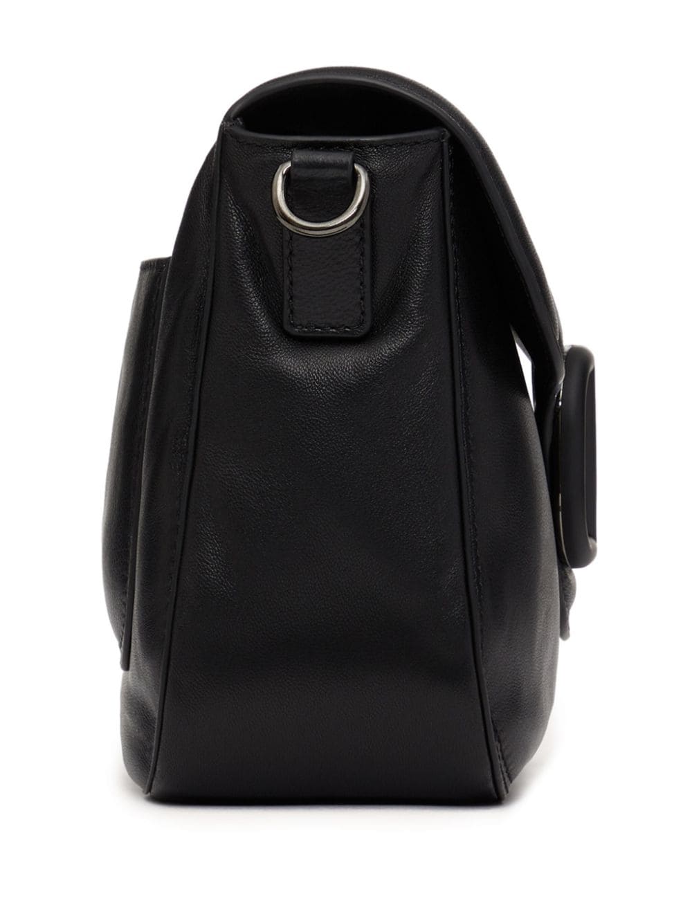 Shop Valentino Noir Leather Shoulder Bag In 黑色
