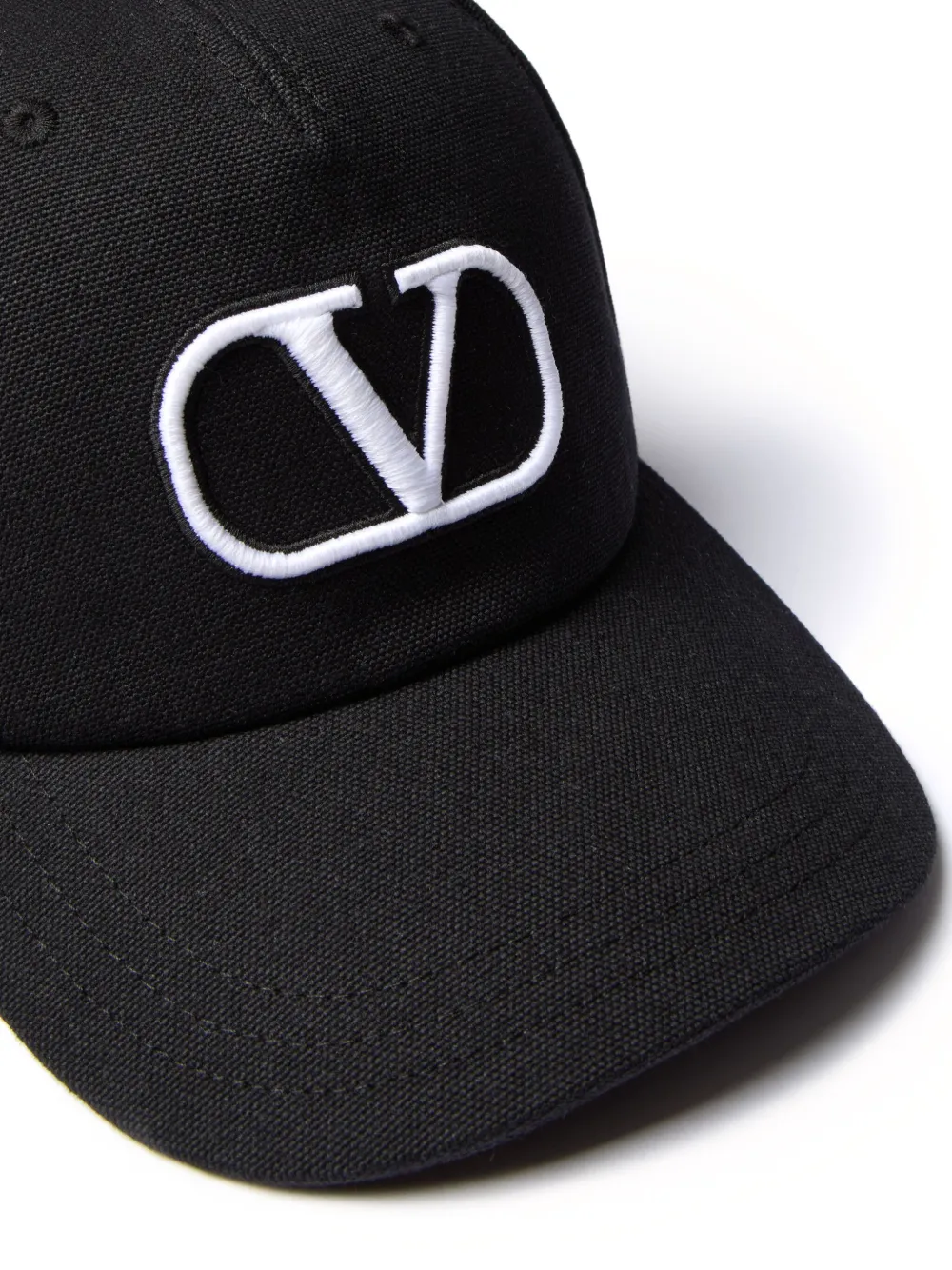 Valentino Garavani Pet met geborduurd logo Zwart