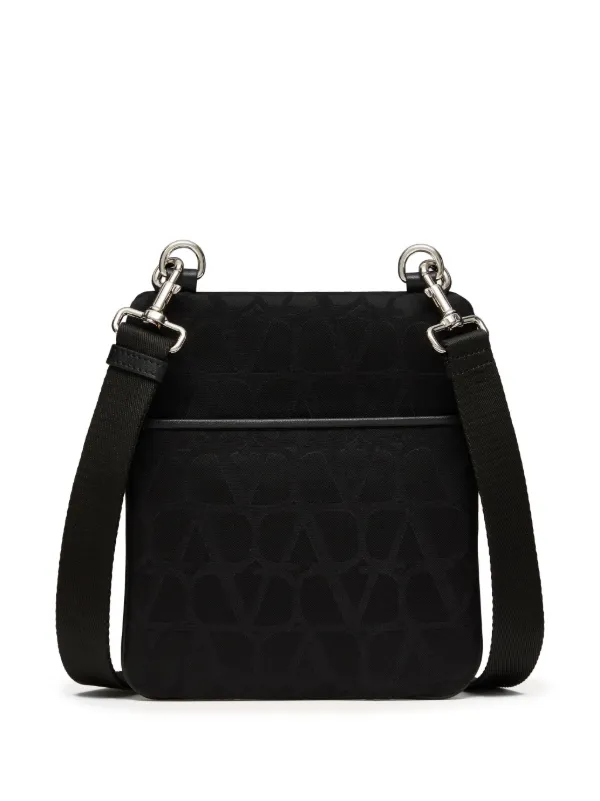 【関税&送料込】Valentino Garavani Black Toile Iconographe B NEW Men's Valentino Garavani Toile Iconographe Wallet Black