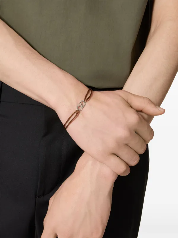Valentino Garavani VLogo Signature Armband Braun FARFETCH DE