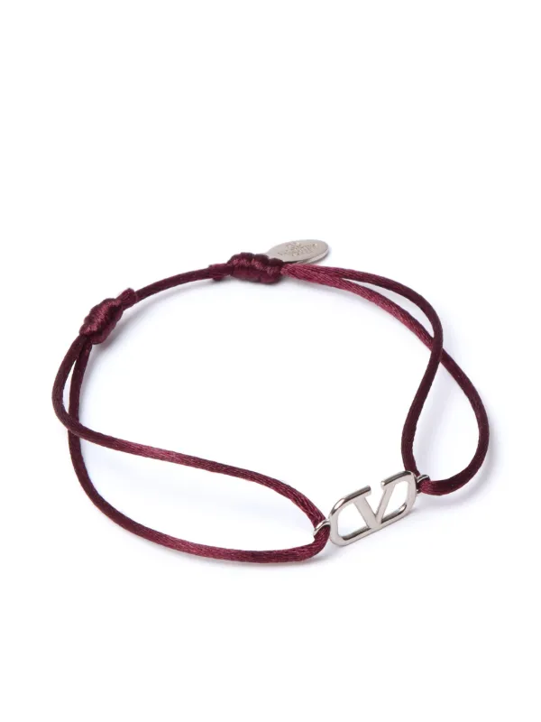 Valentino Garavani VLogo Signature Cord Bracelet | Red