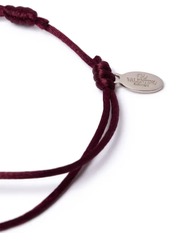Valentino Garavani VLogo Signature Cord Bracelet | Red