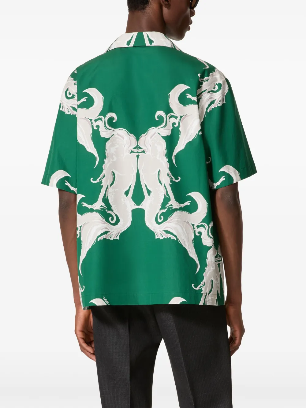 Valentino Garavani Katoenen T-shirt met grafische print Groen