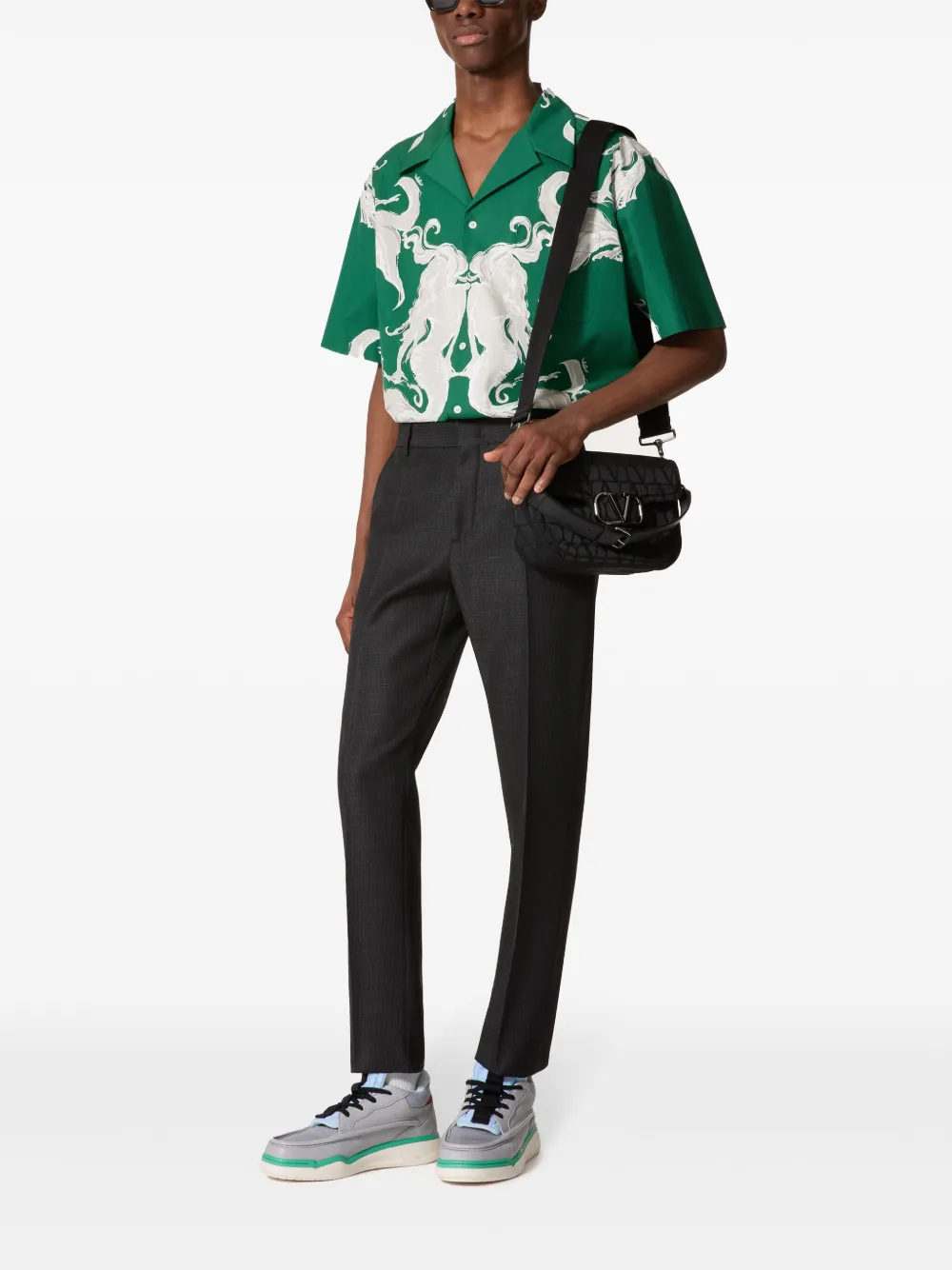 Valentino Garavani Katoenen T-shirt met grafische print - Groen