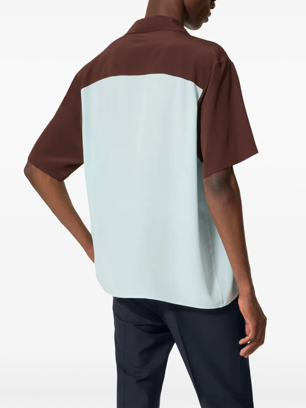 Valentino Garavani Overhemd met vlakken Blauw