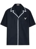Valentino Garavani V Detail cotton shirt - Blue