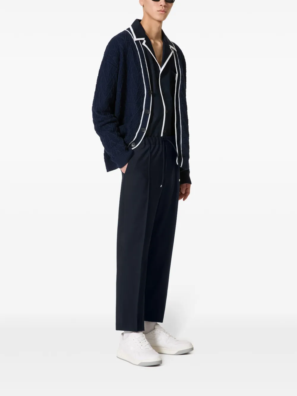 Valentino Garavani Overhemd met geplooid detail - Blauw