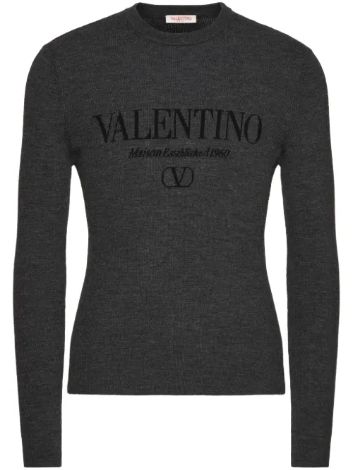 Pull à logo en intarsia - Valentino Garavani - Modalova