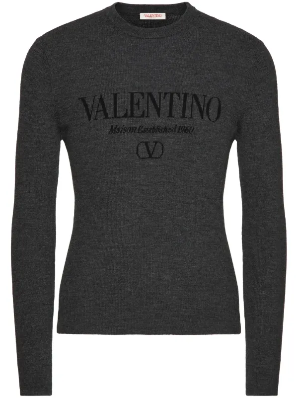 Valentino Garavani ロゴ セーター | グレー | FARFETCH JP