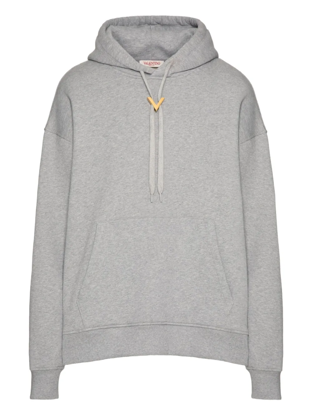 Valentino Garavani Hoodie met V-detail Grijs