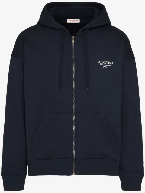 Valentino Garavani hoodie zippé à logo imprimé