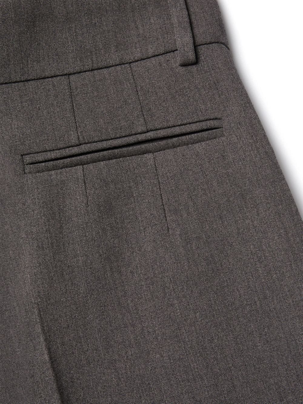 Shop Valentino Straight-leg Trousers In Grey