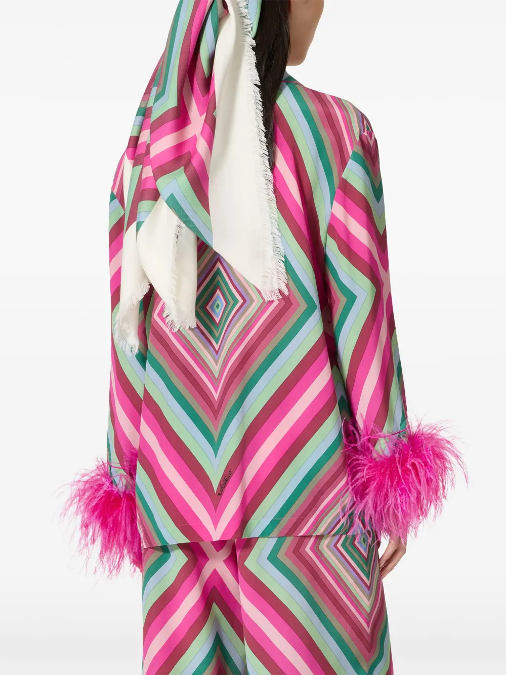 Valentino Garavani Blouse met geometrische print Roze