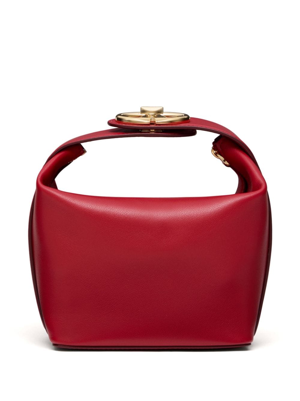 Shop Valentino Vlogo The Bold Edition Leather Mini Bag In 红色