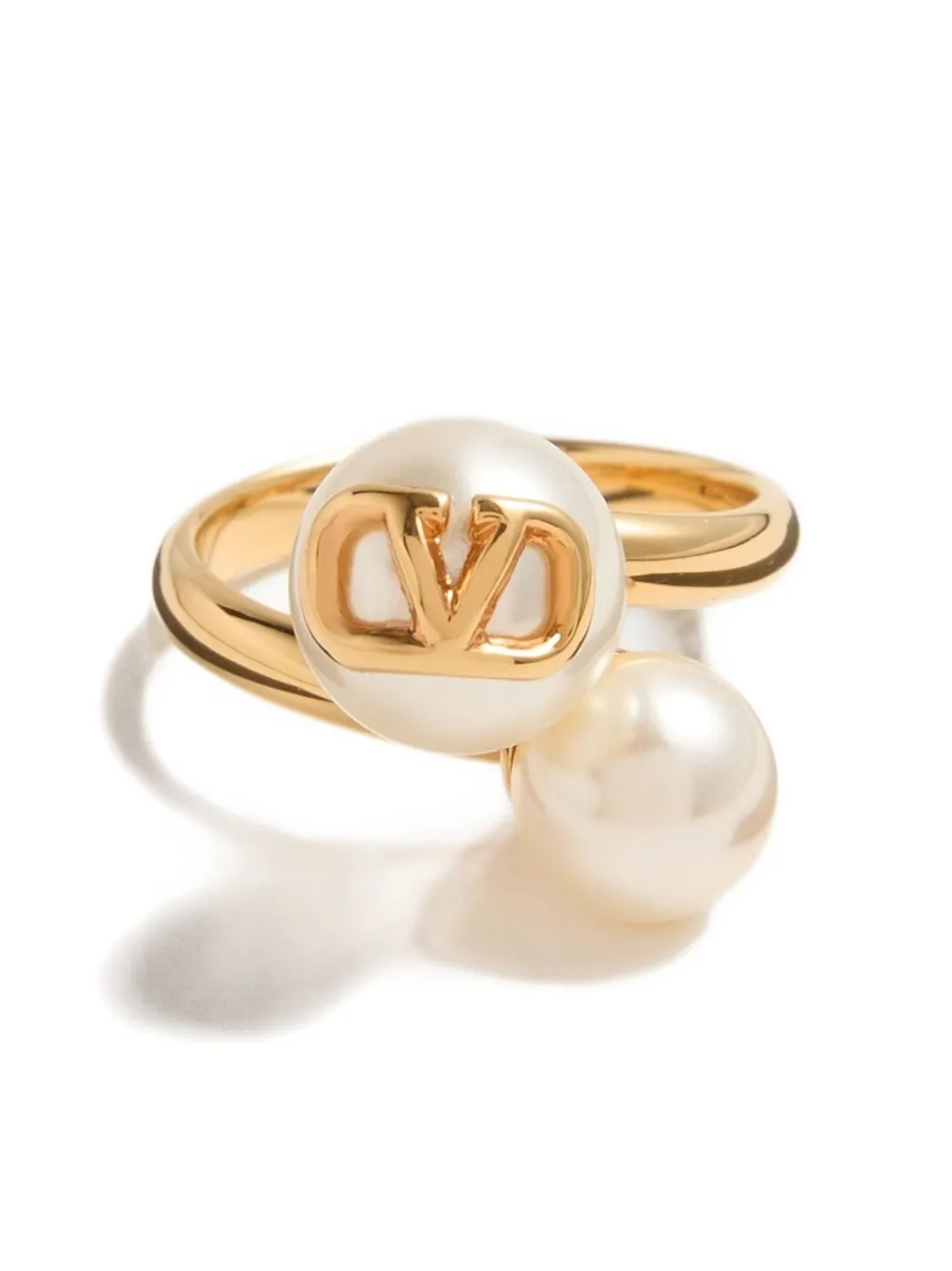 Valentino Garavani VLogo Signature pearl ring | Gold | Image 1