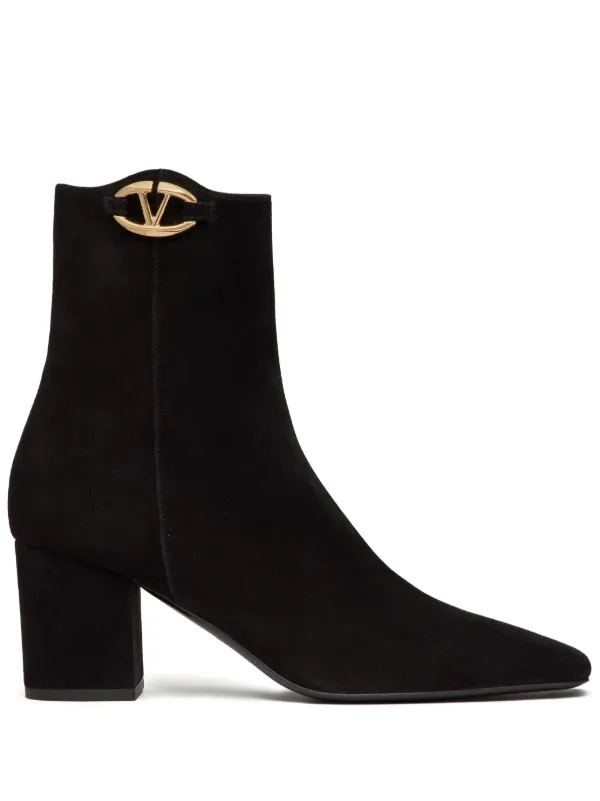 ショートブーツ・ブーティ VALENTINO BLACK LEATHER ANKLE BOOTS 23444593_53759828_600.jpg